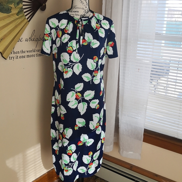 Vintage Dresses & Skirts - Vintage 1970s strawberry print dress
